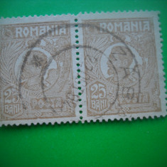 HOPCT LOT NR 380 B 25 BANI BANI-ZABALA COVASNA -FERDINAND 1920-STAMPILAT-ROMANIA