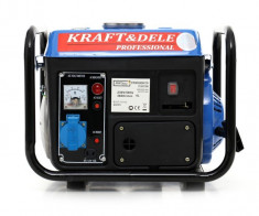 Generator electric benzina 800W 1200W 12/230V KraftDele KD109N TBC foto