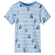 Tricou pentru copii, mix de albastru, 140