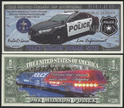 !!! SUA = FANTASY NOTE = POLICE , PROTECT &amp;amp; SERVE - 2020 - UNC foto