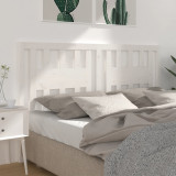 VidaXL Tăblie de pat, alb, 126x4x100 cm, lemn masiv de pin