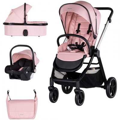 Carucior Chipolino Marbella 3 in 1 pink marshmallow foto