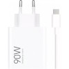 Incarcator Retea Cu Cablu USB-C Xiaomi HyperCharge Combo, 90W, 6.1A, 1 x USB-A, Alb