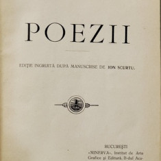 MIHAI EMINESCU - POEZII , editie ingrijita dupa manuscrise de ION SCURTU , 1908