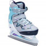 Patine FIT 100 Gri-turcoaz Fete, Oxelo