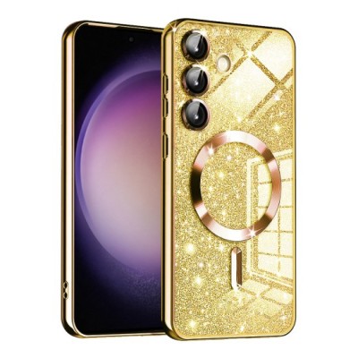 Husa pentru Samsung Galaxy S23 FE - Techsuit Luxury Glitter MagSafe - Gold foto