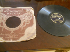 Placa patefon/gramofon Columbia- Tango ,in coperti Brunswick Record foto