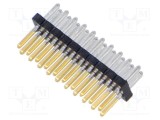 Conector şiruri pini tată 20 pini 1,27mm aurit THT SAMTEC