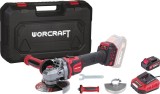 Polizor unghiular Worcraft 125 mm, 20V, Brushless, Li-Ion, Acumulator Set, 4.0 Ah