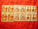 3 Blocuri -Serie Elvetia 1975 Europa CEPT ,stampila speciala 4x3valori, Stampilat