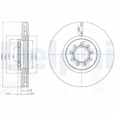 DELPHI BG4101 Disc frana foto