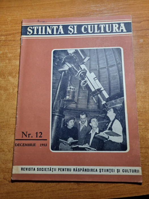 stiinta si cultura decembrie 1953-pastrarea cartofului