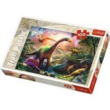 PUZZLE TREFL 100 PE TARAMUL DINOZAURILOR