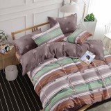 Cumpara ieftin Lenjerie pat dublu,bumbac finet,6 piese,cearceaf normal 220x240cm, cearceaf pilota 200x220cm, 2 fete de perna 50x70, 2 fete de perna 70x70-M346