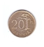 Moneda Finlanda 20 pennia 1982, stare foarte buna, curata