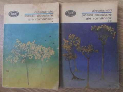 POEZII POPULARE ALE ROMANILOR VOL.1-2-VASILE ALECSANDRI-231996 foto