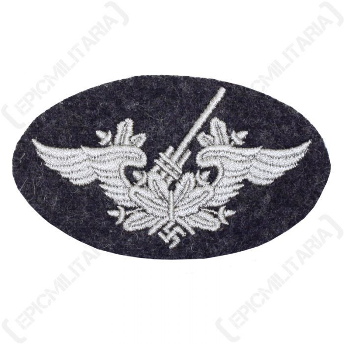 WW2 Ecuson Shield German LW Soldat Flakartillerie Personnel Trade Badge medium