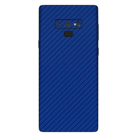 Set Folii Skin Acoperire 360 Compatibile cu Samsung Galaxy Note 9 (Set 2) - ApcGsm Wraps Carbon Blue