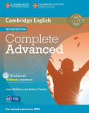Complete Advanced Workbook without answers with audio CD - Paperback brosat - Barbara Thomas, Laura Matthews - Cambridge