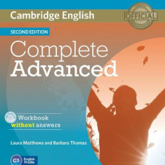 Complete Advanced Workbook without answers with audio CD - Paperback brosat - Barbara Thomas, Laura Matthews - Cambridge