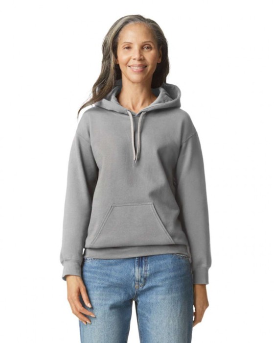 Hanorac unisex cu Fleece si gluga gri