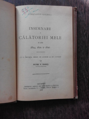 INSEMNARE A CALATORIEI MELE IN ANII 1824-1826 foto