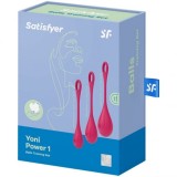 SATISFYER - YONI POWER 1 TRAINING SET RED, SATISFYER BALLS