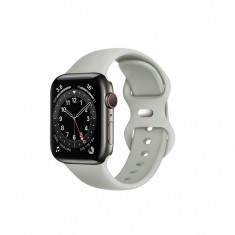 Curea pentru Apple Watch 1/2/3/4/5/6/7/8/SE/SE 2/Ultra (42/44/45/49mm) Techsuit Watchband (W031) Gray