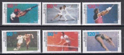 Germania 1984 - Jocurile Olimpice de la Calgary si Seul, 2 serii, MNH foto