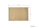 Placa de samota refractara 30 x 20 x 2,5 cm Strend Pro