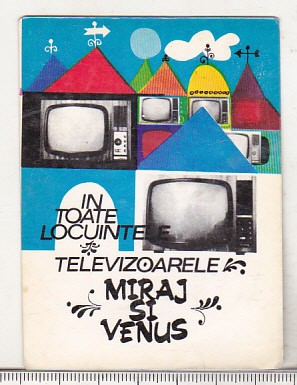 bnk cld Calendar de buzunar 1971 - Televizoarele Miraj si Venus foto