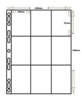 Set 100 folii A4, Cosmic, cu 9 buzunare de 70 x 95 mm