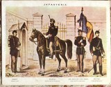 UNIFORMELE ARMATEI ROMANE LA 1877-INFANTERIA / CALENDAR, EDITURA,,MERIDIANE&quot;1977