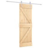 Cumpara ieftin Usa glisanta cu set de feronerie 70x210 cm, lemn masiv de pin