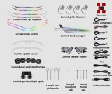 Lumini ambientale dedicate Mercedes-Benz C Class W205 2015-2021, RGB Acrilice 31 in 1 Dinamice cu efect symphony, Control din Display original