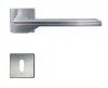 Mâner ușă interior M1022 crom satinat, rozetă cheie, Italia, AlZn, 50x50x7mm