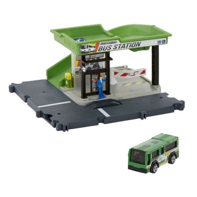 Set joaca Matchbox Action Drivers, Statie de autobuz foto