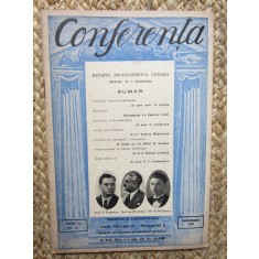 CONFERENTA , REVISTA ENCICLOPEDICA LUNARA , ANUL VI , NR. 12 NOIEMBRIE 1942