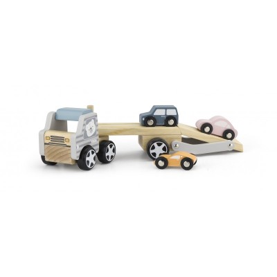 Camion transportor cu 3 masinute, PolarB Viga foto