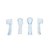 Cumpara ieftin Set capac de protectie pentru periuta de dinti electrica Oral B, 4 buc albastru