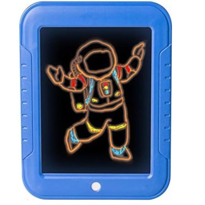 Tableta de Desen Magic Pad Deluxe cu 8 Efecte Luminoase, Carioci Fosforescente si 30 Desene Incluse foto
