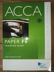 Acca paper F6 taxation Fa 2007 foto