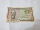 bancnota guineea/guinea 50 fr 1960