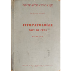 Fitopatologie. Note de curs. Partea a II-a - Prof. Dr. Olga Savulescu