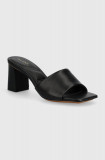 Aldo slapi de piele Vidish femei, culoarea negru, cu toc drept, 13578774.Vidish