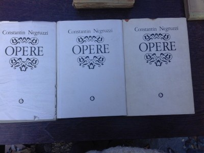 Opere - Constantin Negruzzi 3 volume (cu o dedicatie pentru Andi Andries, pe toate cele 3 volume) foto