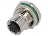 Soclu M12 5 Pin mamă Profibus THT IP65/IP67 60V