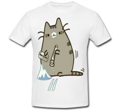 Tricou &amp;quot; The cat takes drugs &amp;quot; foto