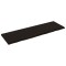 Blat de baie, maro inchis, 160x50x(2-4) cm, lemn masiv tratat