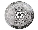 Cumpara ieftin Moneda crypto pentru colectionari, GMO, Cardano, Ada, argintie